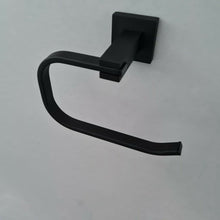 Load image into Gallery viewer, Bathroom Stylish Black Matt Toilet Roll Holder Accessory Square Black Toilet Roll Holder Bathroom Stylish Black Matt Toilet Roll Holder Accessory
