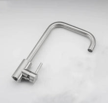 Load image into Gallery viewer, Deck Mounted Chrome Finish Kitchen Tap L spout kitchen tap lever handle
