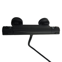 Load image into Gallery viewer, black shower mixer Bathroom Mixer Bar Valve &amp; Kit Matt Black Round Bar Shower Set
