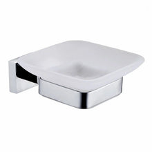 Load image into Gallery viewer, wall mounted soap holder Modern Bathroom Soap Holder Glass Soap Chrome Dish &amp; Holder Wall Mounted Accessory
