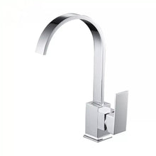 Load image into Gallery viewer, kitchen taps chrome Kitchen Tap Chrome Finish Mixer Tap Square Faucet

