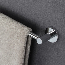 Load image into Gallery viewer, Towel Holder Chrome Finish Wall Mounted Round Accessory Modern Bathroom Towel Holder Chrome Finish Wall Mounted Round Accessory Chrome Finish 50cm Length
