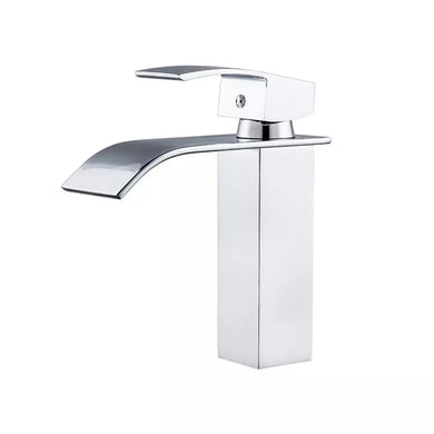 Basin Tap Basin Sink Mixer Tap Lever Tap Basin Tap Chrome Finish Modern Square Style