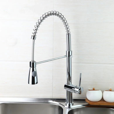 Kitchen Tap Pull Out Down Kitchen Tap Chrome Finish Mono Faucet