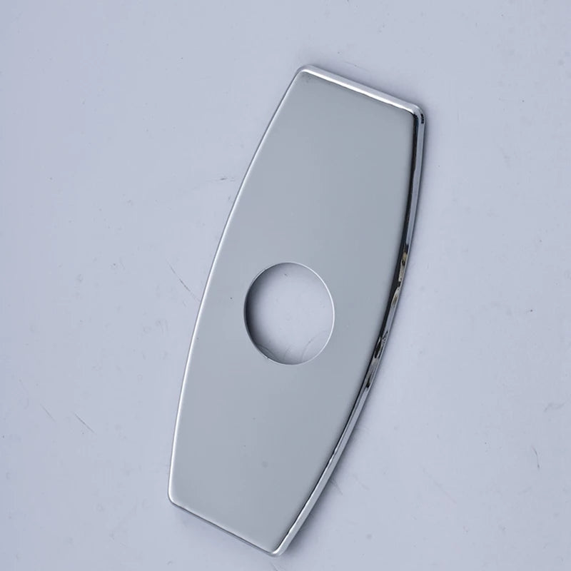 Cover Hole Plate Bathroom Kitchen Sink Hole Cover Plate Deck Mount Chrome Finish 6 Inch Plumbing