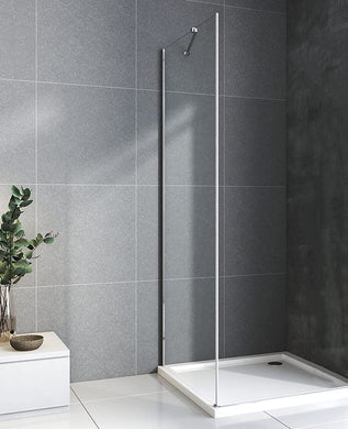 Walk In Screen Panel Wet Room Shower Enclosure Glass 900mm