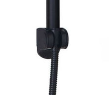 Load image into Gallery viewer, Black shower holder rail Black shower rail kit Black hand shower rail Black shower riser rail
