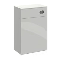 Load image into Gallery viewer, Vanity Unit White Finish Back To Wall Unit WC 500mm Light Gray Bathroom Toilet

