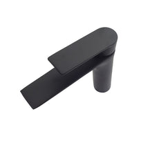 Load image into Gallery viewer, Matte Black Bathroom Taps Round Bathroom Basin Sink Mixer Tap Brass Single Lever Modern Black Basin Finish
