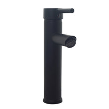 Load image into Gallery viewer, Black Basin Tap Deck Mounted Single Lever Black 24cm Modern Stylish Basin Tap Black Matte Finish 
