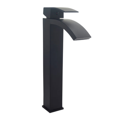 Best Black Bathroom Taps Hot Cold Black Basin Cloakroom Tap Modern Basin Sink Tap Square Mixer 30cm Black finish
