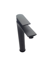 Load image into Gallery viewer, Black Taps For Bathroom Basin Sink Mixer Tap Brass Single Lever Modern Round Bathroom Mono Tall black basin
