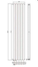 Load image into Gallery viewer, Radiator Double white 1800x380x65

