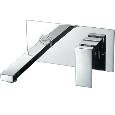 basin mixer tap Wall Mounted Tap Waterfall Basin Sink Mixer Tap Bathroom Basin Tap Chrome Finish Single Lever Hot Cold Tap