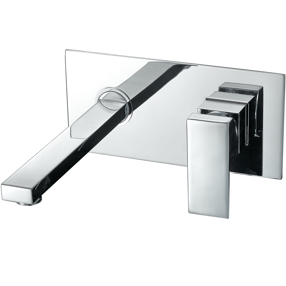 basin mixer tap Wall Mounted Tap Waterfall Basin Sink Mixer Tap Bathroom Basin Tap Chrome Finish Single Lever Hot Cold Tap