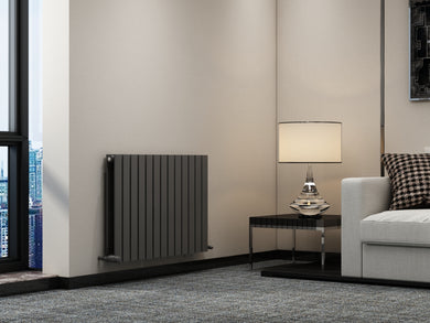 Horizontal Slimline Double Radiator Anthracite 600x886mm Horizontal Slimline Double Radiator Anthracite 600x886mm