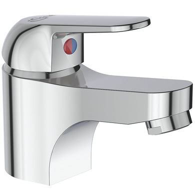 Basin Tap  Chrome Tap Basin Sink Mixer Tap Bathroom Single Lever Hot & Cold Tap