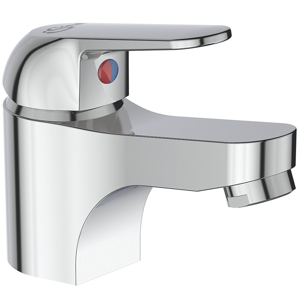Basin Tap  Chrome Tap Basin Sink Mixer Tap Bathroom Single Lever Hot & Cold Tap