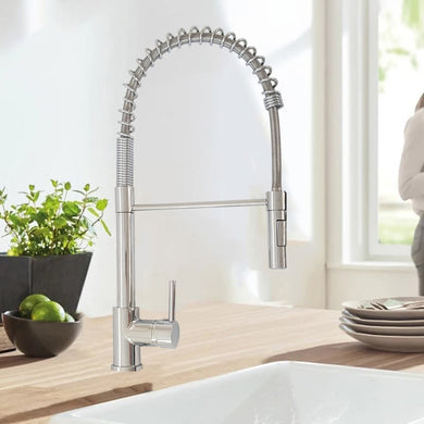 Kitchen Tap  Mono Faucet Pull Out Down Kitchen Tap Chrome Finish