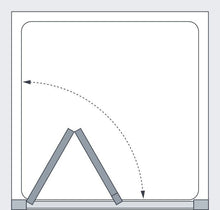 Load image into Gallery viewer, Bi-Fold Shower Bathroom 995mm White Frame Glass Shower Door Bi-Fold Shower Bathroom 995mm White Frame Glass Shower Door
