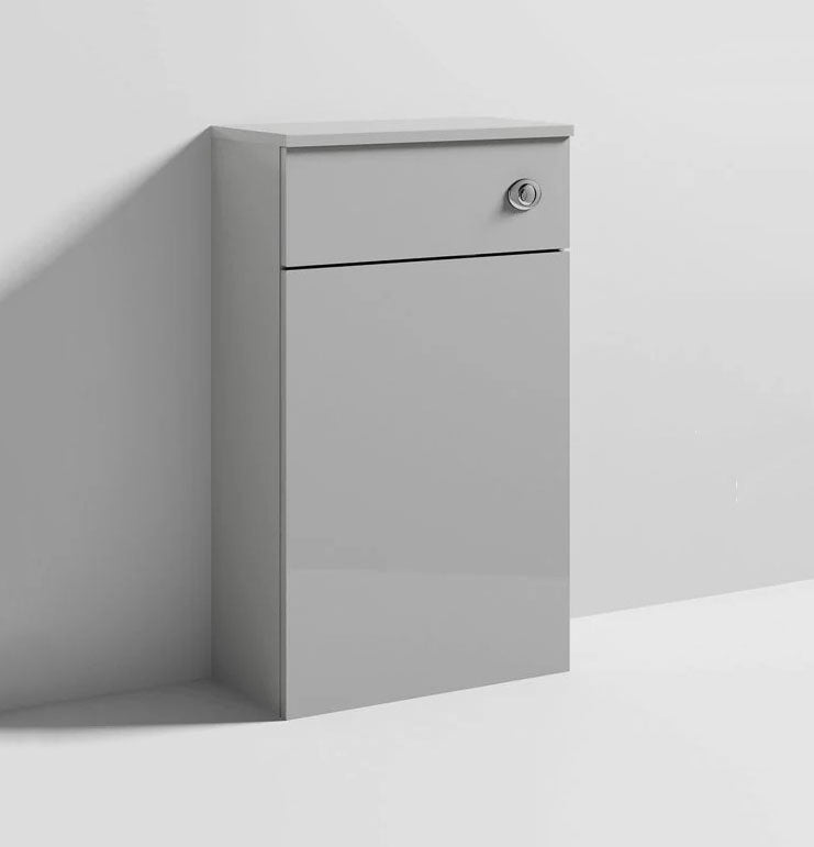 Flush rimless  Back To Wall Unit WC 500mm Light Gray Bathroom Toilet