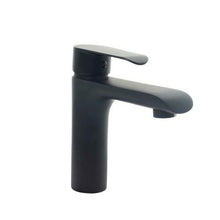 Load image into Gallery viewer, Basin Waterfall Tap TB+ Bathroom Black Basin Sink Mixer Tap &amp; Slotted Click Clack Set Offer
